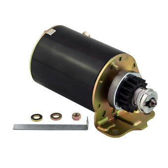 compare product Starter Motor 16 Tooth 12V Heavy Duty Suitable For Briggs & Stratton Ride-On Mower 499521