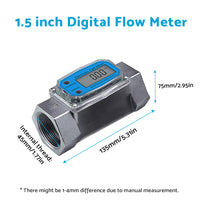 {{ 1/1.5/2 inch Turbine Digital Diesel Water Fuel Flow Meter Oval Gear Flow Gauge }} - Buy Car Parts Online at {{ Kaka Auto Parts }}.