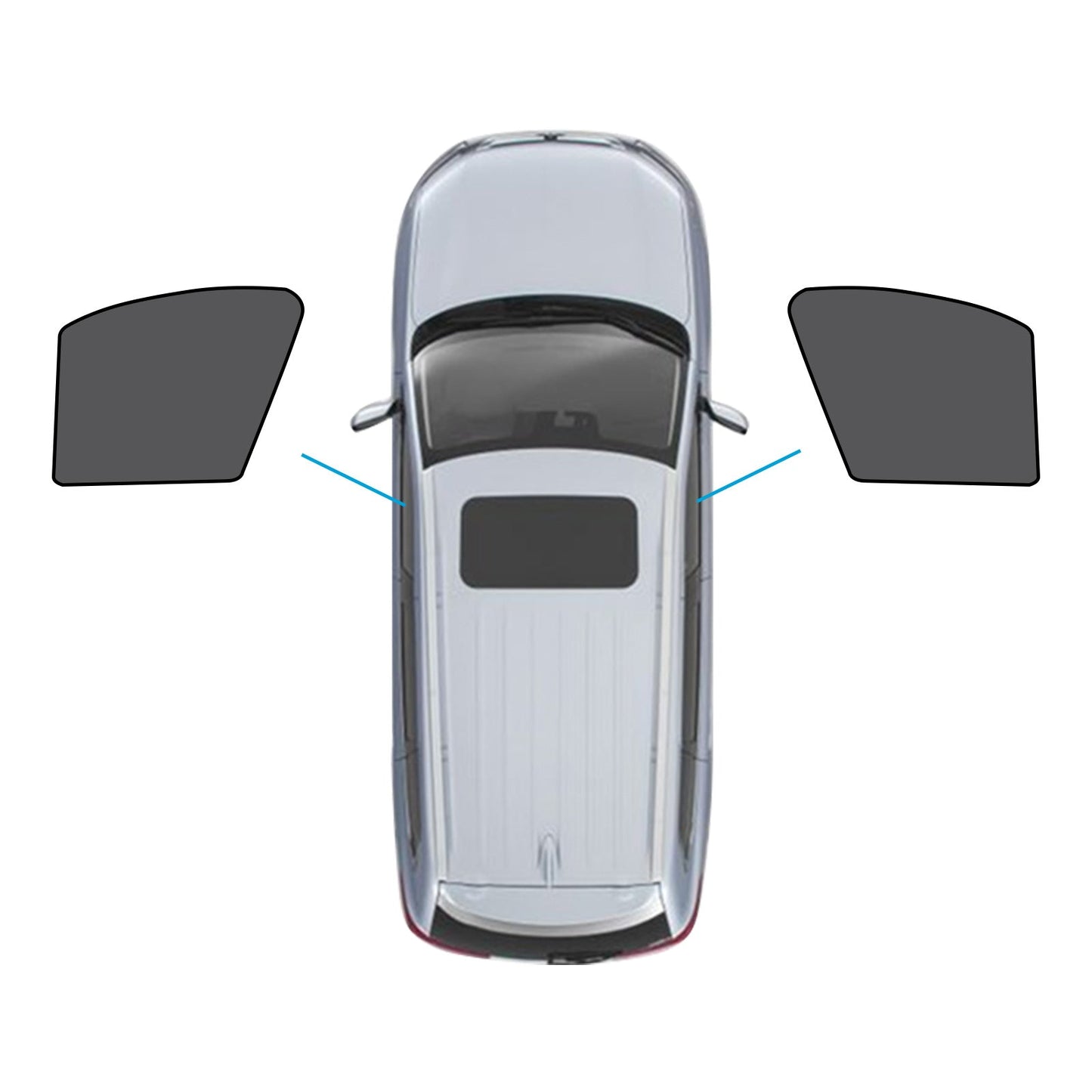 Car Window Magnetic Mesh Sun Blind Shades Suitable For BMW iX3 2023-2024
