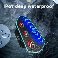 Bluetooth 5.0 Wireless Motorcycle Helmet Headset Intercom Motorbike Headphone Suitable For All Helmets