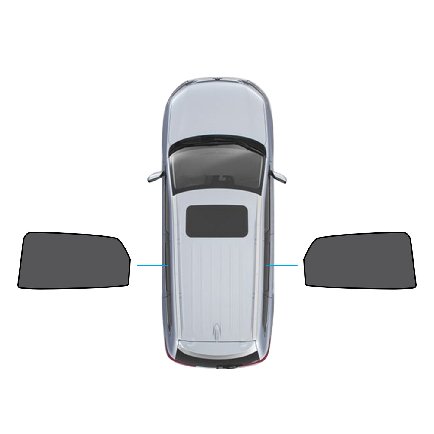 {{ 2x Rear Window Magnetic Mesh Sunshades Suitable for Kia Sportage 2021-2024 }} - Buy Car Parts Online at {{ Kaka Auto Parts }}.