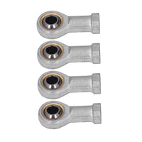 10x Zinc 6mm Female Spherical Plain Rose Joint Bearings Suitable For Left-Hand Threaded Applications