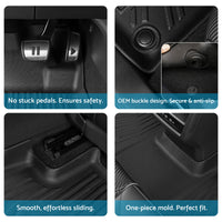 6Pcs Floor Mat Boot Liner Set 3D All-Weather Suitable For Subaru Forester 18-25