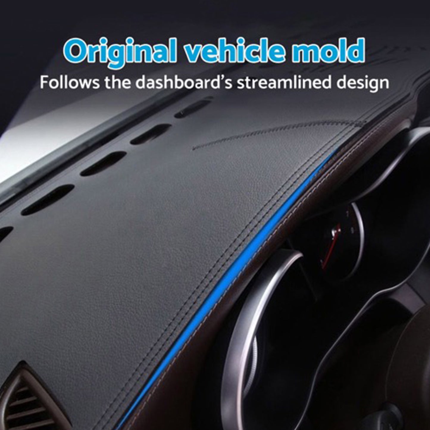 Non-Slip Microfiber Leather Dashboard Cover Suitable For Toyota Prado 250 Series