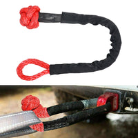 Recovery Pulley Kit Suitable For Winch Ropes 3/8 inch & 1/2 inch Soft Shackle Red & Black