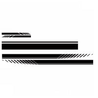 Car Side Body Sticker Vinyl Racing Stripe Decals 5x Long Hood & Roof Universal