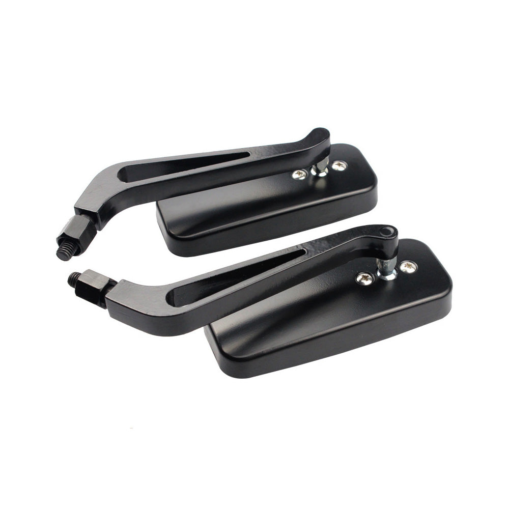 Motorcycle Mirrors Pair 8mm 10mm Thread Suitable For Chopper Cruiser Bobber Cafe Racer