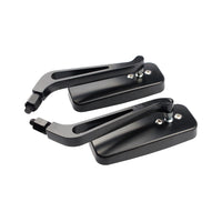 Motorcycle Mirrors Pair 8mm 10mm Thread Suitable For Chopper Cruiser Bobber Cafe Racer