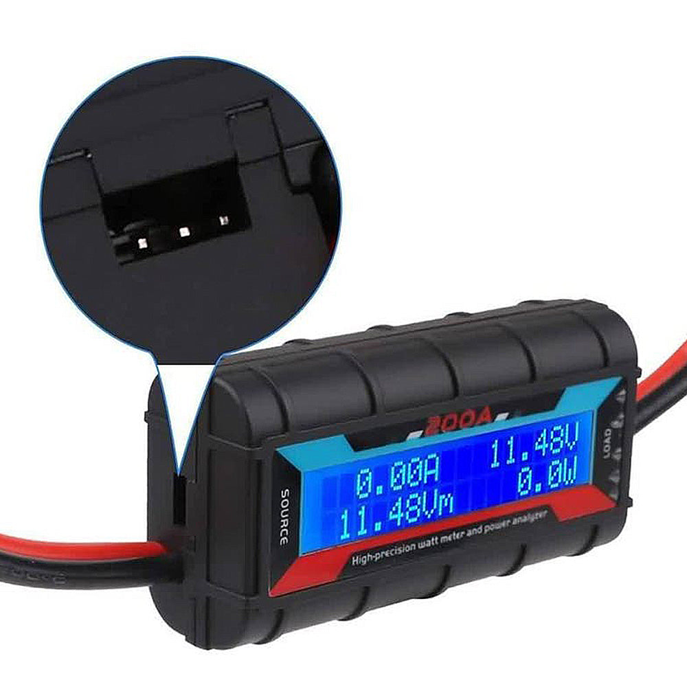200A Digital Watt Meter Power Analyzer Suitable For Solar & Caravan Systems With Anderson Style Plug 12V