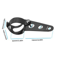 Black Twin Universal Headlight Dual Lamp Suitable For Motorcycle Street Fighter