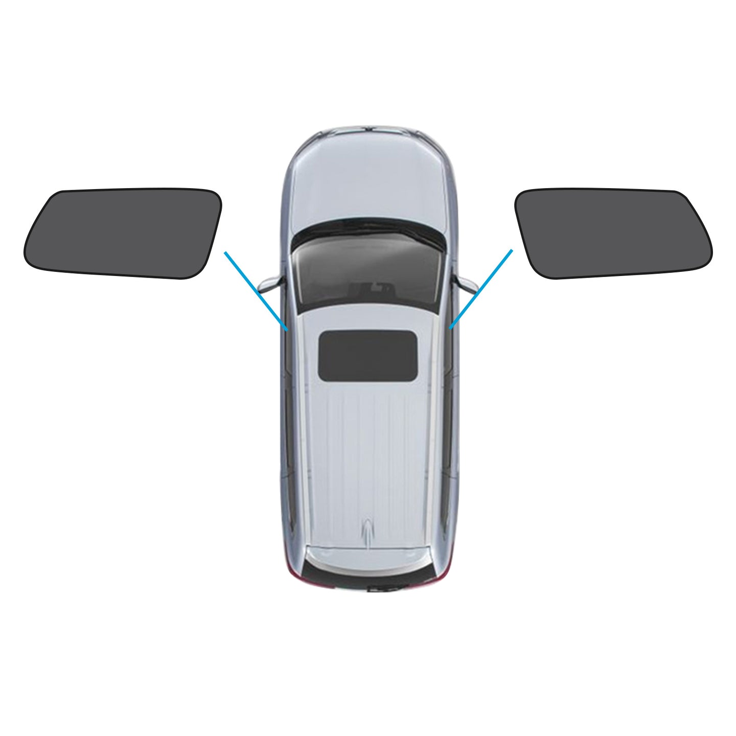 {{ 2x Front Window Magnetic Mesh Sunshade Suitable for Kia Carnival YP Series 15-20 }} - Buy Car Parts Online at {{ Kaka Auto Parts }}.