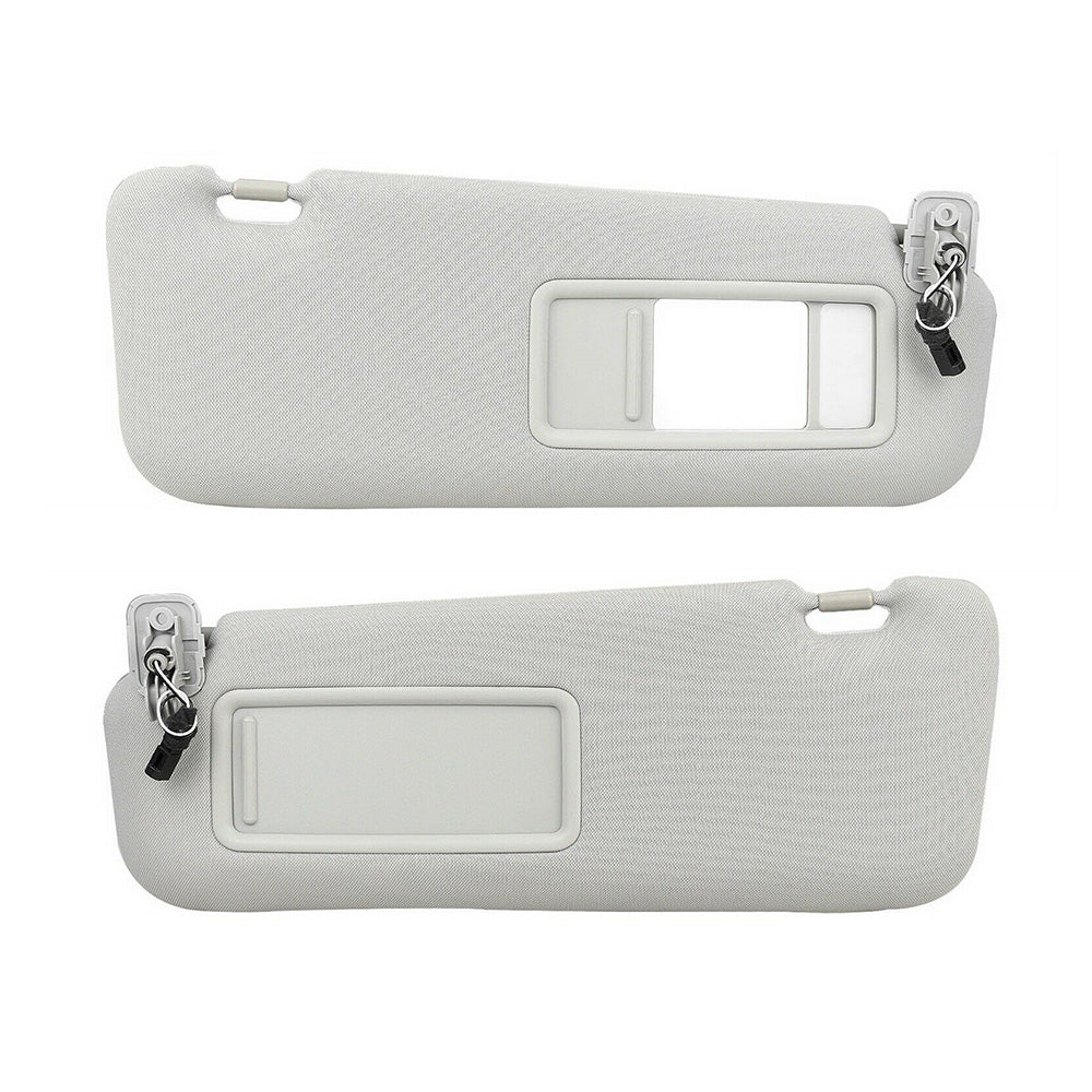 1 Pair Front Right & Left Sun Visors Gray Suitable For Mazda CX-9 2010-2015