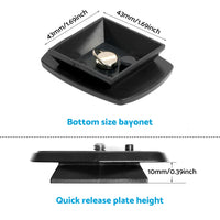 2x Tripod Quick Release Plate Screw Adapter Mount Head Suitable For DSLR & SLR