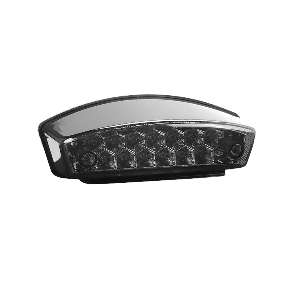 Universal Smoke LED Rear Brake Stop Tail Light With License Plate Light Suitable For Motorcycle