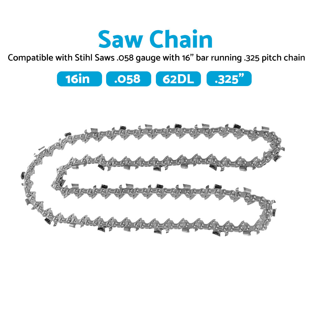 3 8inch. 058 70DL Semi Chisel Tungsten Carbide Chainsaw Chain Suitable for Echo