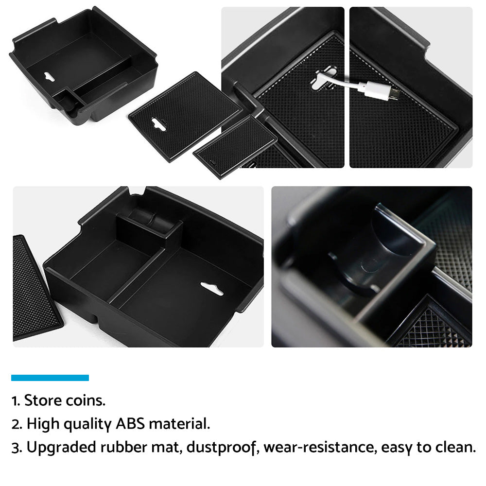 Center Console Armrest Storage Box Tray Suitable For SsangYong Musso 2019-2022