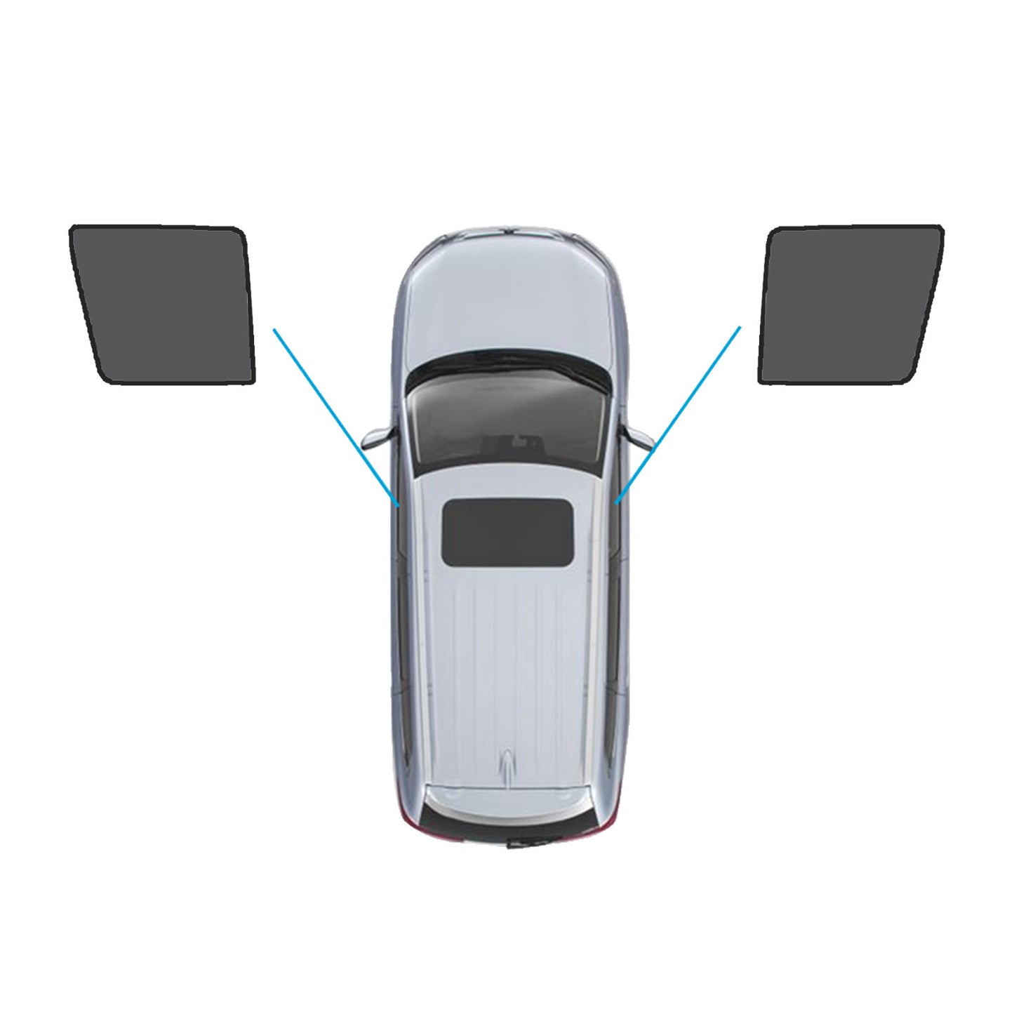 Car Window Magnetic Sun Shade Suitable For Nissan Patrol Y62 Series 2012-2024