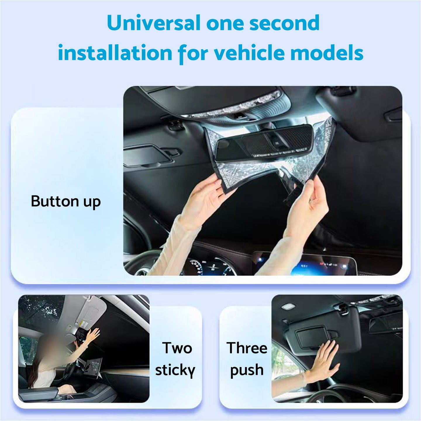 {{ 6 Layer Thick WindScreen Sun Shade Suitable For Kia Picanto 16-24 UV Protection }} - Buy Car Parts Online at {{ Kaka Auto Parts }}.