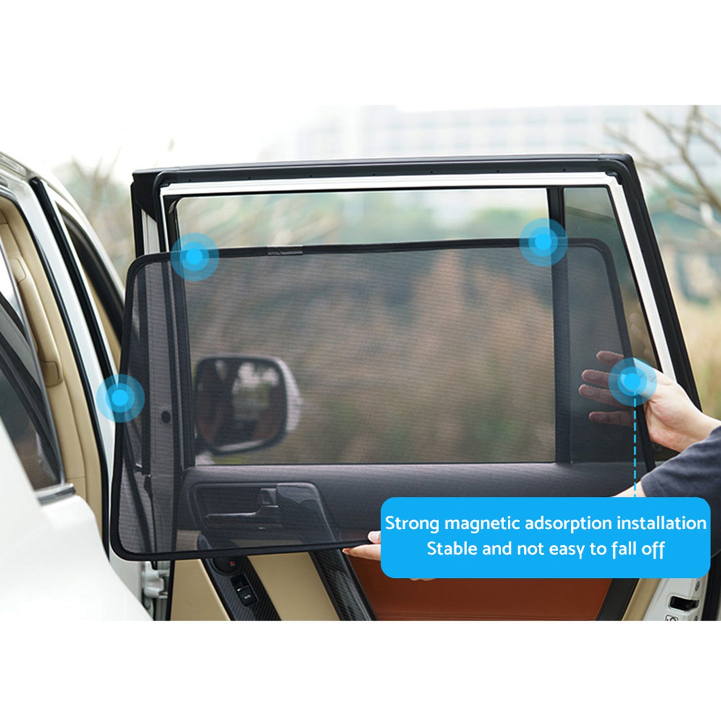 {{ Window Sun Shades Magnetic Mesh Accessories Suitable for Mercedes-Benz GLA 20-On }} - Buy Car Parts Online at {{ Kaka Auto Parts }}.