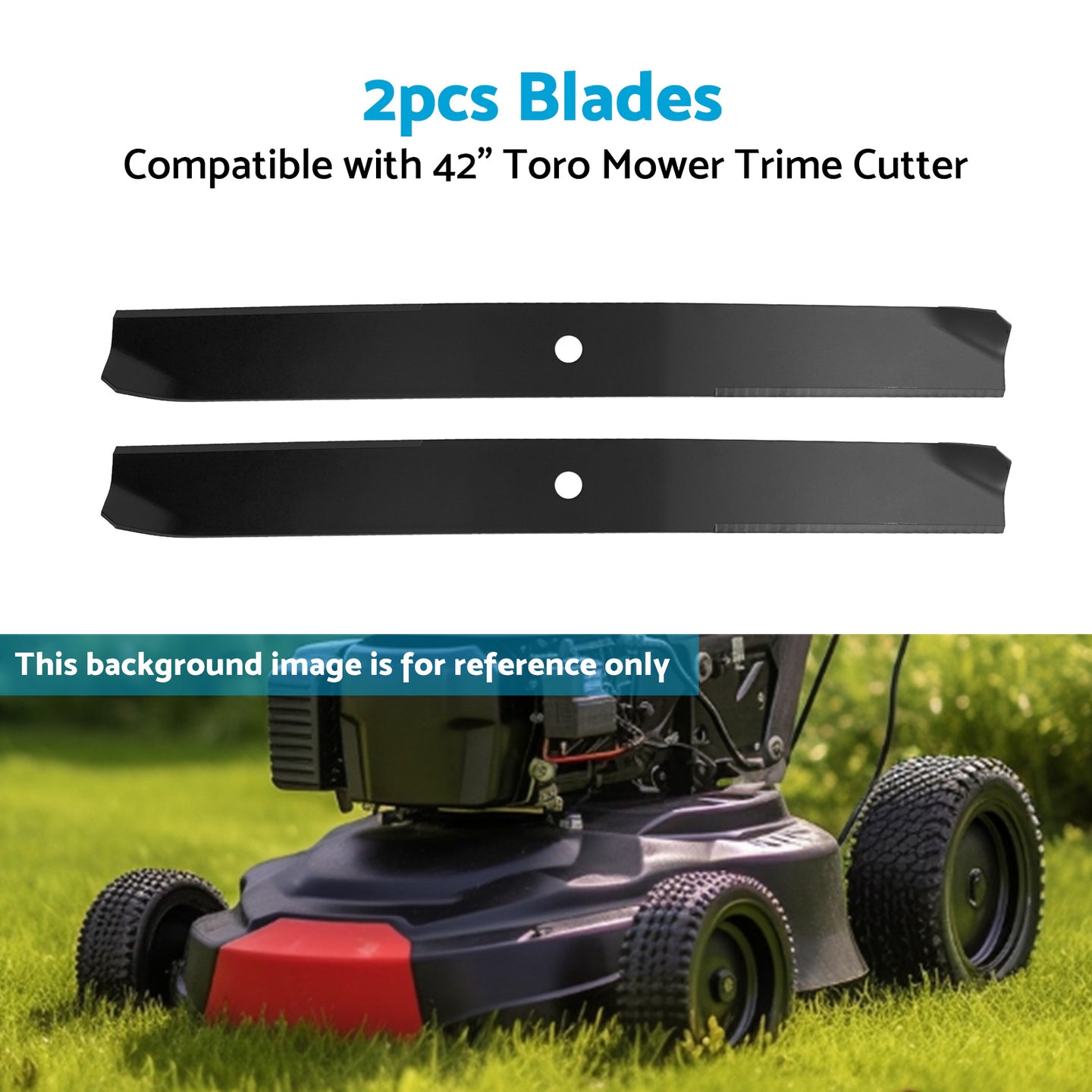 {{ 2x Blade Suitable for 42inch Toro Mower Trime Cutter Z420 106-2247-03 106-2247 }} - Buy Car Parts Online at {{ Kaka Auto Parts }}.